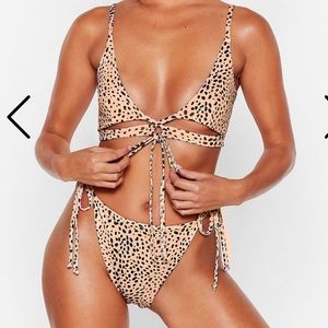 Nasty Gal- animal print bikini